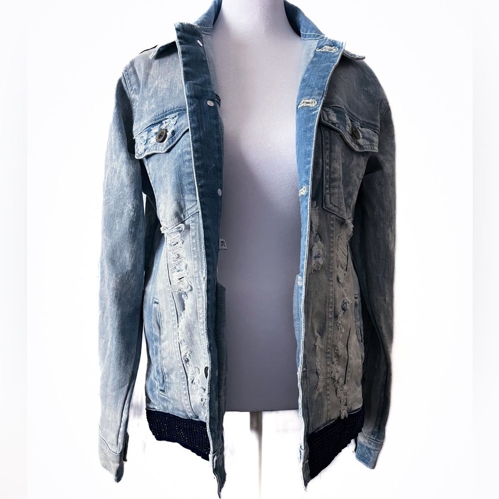 Focus Quality Wear Men’s Distressed Denim Jacket